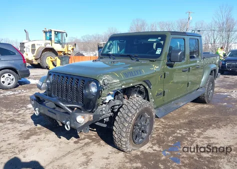 2023 Jeep Gladiator Willys 4X4 z USA, uszkodzony, nr VIN 1C6HJTAG1PL500701